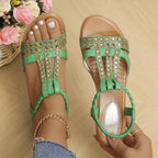 ✨ Sparkly Rhinestone Wedge Sandals 👡 Arch Support | Easy Slip-On | All-Day Comfort 😎