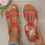 ✨ Sparkly Rhinestone Wedge Sandals 👡 Arch Support | Easy Slip-On | All-Day Comfort 😎